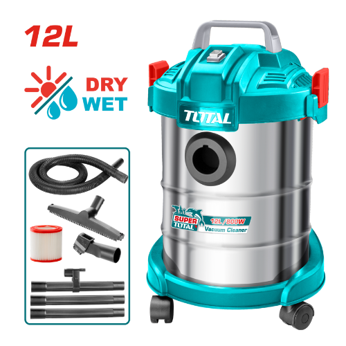 Aspiradora 800w Líquidos y Sólidos - Total Tvc14122