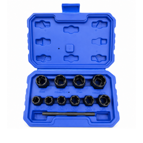 Kit Extractor de Tuercas Redondeadas
