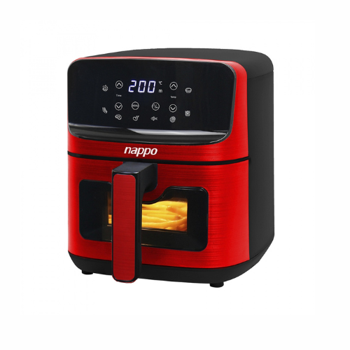 Freidora sin aceite digital Nappo 4,5l roja NEF-213