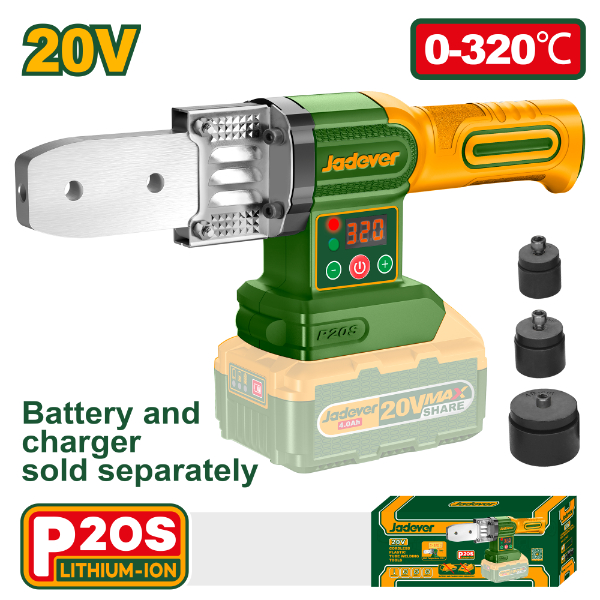 Termofusor 20V (20-32mm) + Acc. Sin Bat. Jadever JDWM2018