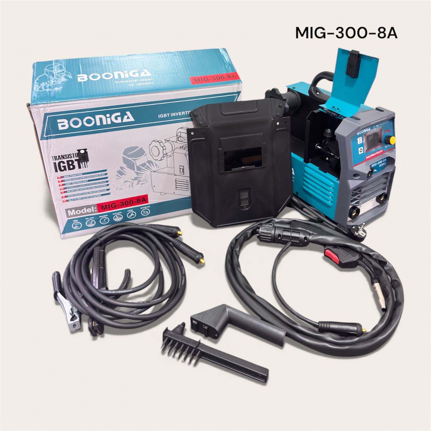Soldadora Inverter MIG/MMA/TIG BOONIGA MIG-300-8A