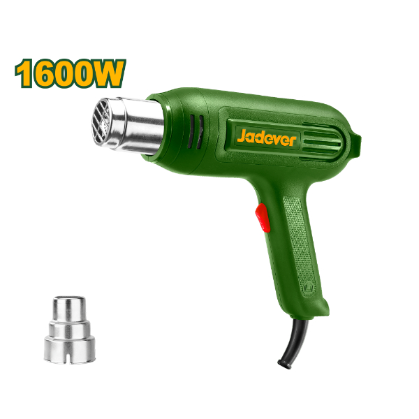 Pistola de calor electrica 1600w (400-500C). Jadever Caja JDHG1516
