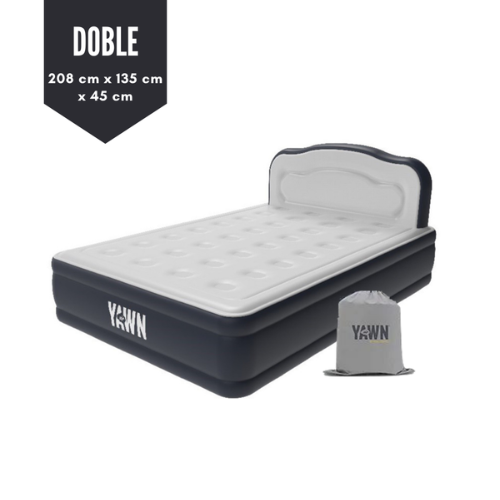 Colchon Cama Auto Inflable Doble 208cmx135cmx45cm Yawn