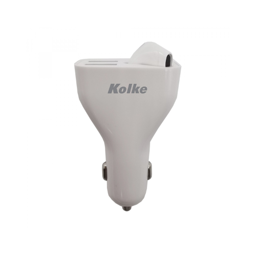 Cargador 2 en 1 Auto Blanco KCR-4484