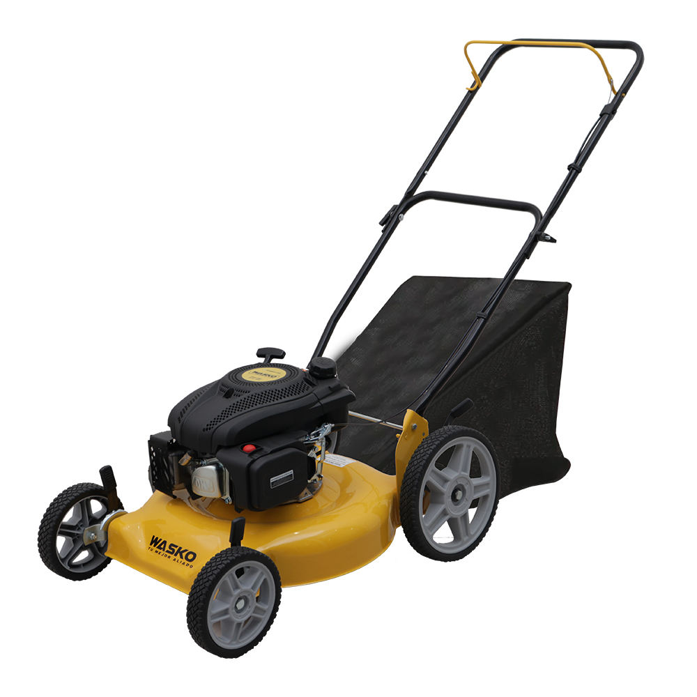 Cortacesped Naftero Wasko 5hp con regulador y recolector