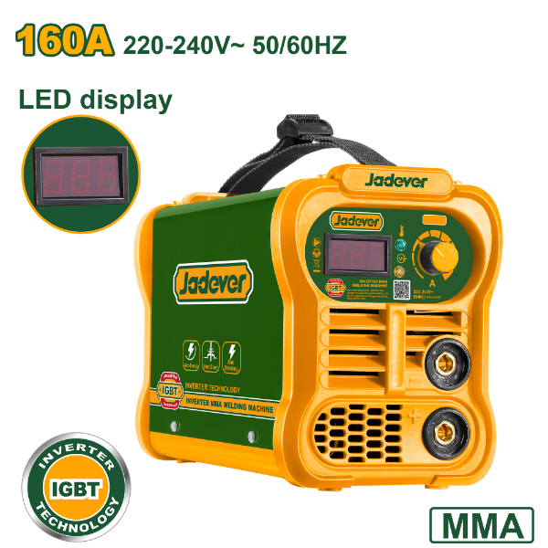 Soldador Inverter MMA 160A IGBT. Jadever Caja JDWD11601