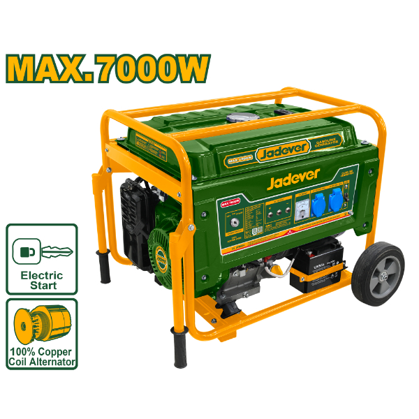 Generador 7000w Naftero. Arranque electrico. Jadever Caja JDGEAA09