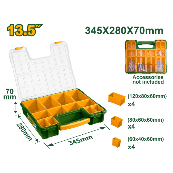 Caja Organizadora (35x28x7cm) c/ Div. Jadever Caja JDTB1311