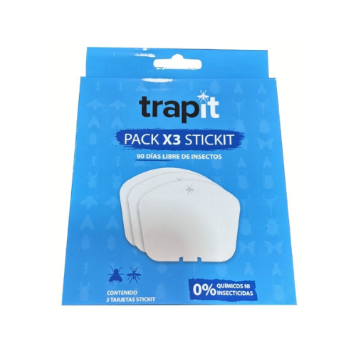 Pegamento para Moscas Pack X3 Stickit Adhesivo