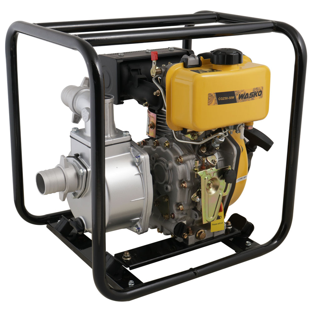 Motobomba Diesel WASKO 2" 4.5HP con arranque manual