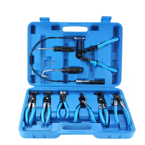 Juego Pinzas Saca Abrazaderas 9 Piezas Automotor Mecanico