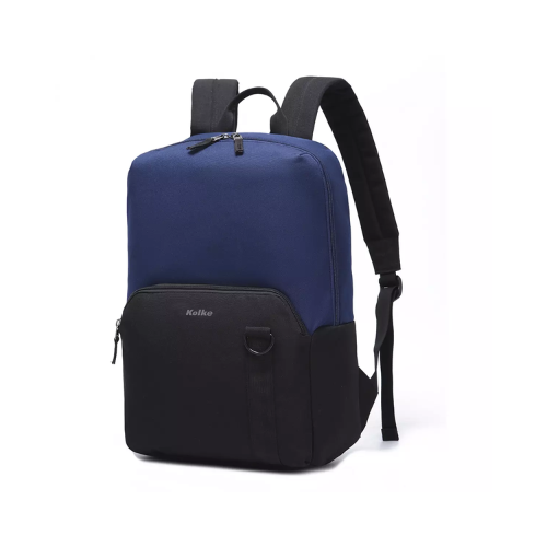 Mochila Essential Kvm-655 Negra y Azul