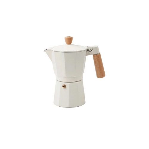 Cafetera Ital. Alum 300ml 6t Crema M/Mad Varenna