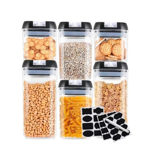 Set de Recipientes de 6 Pcs Croix Negro