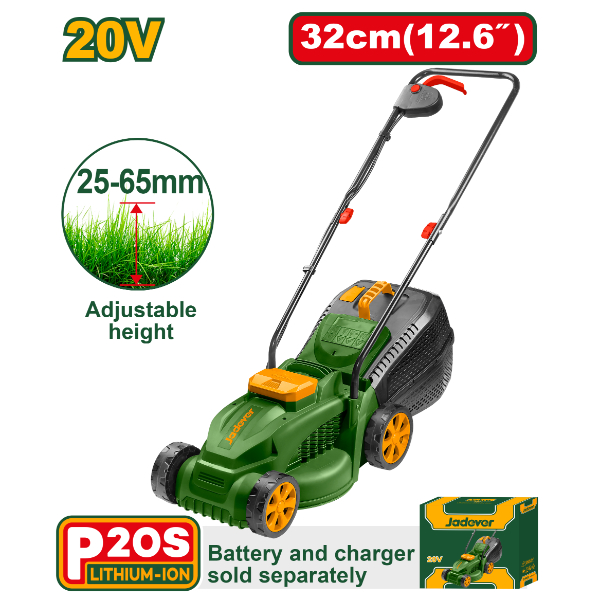Corta cesped Inalambrico 20V. Sin bat. Jadever Caja JDLKP530