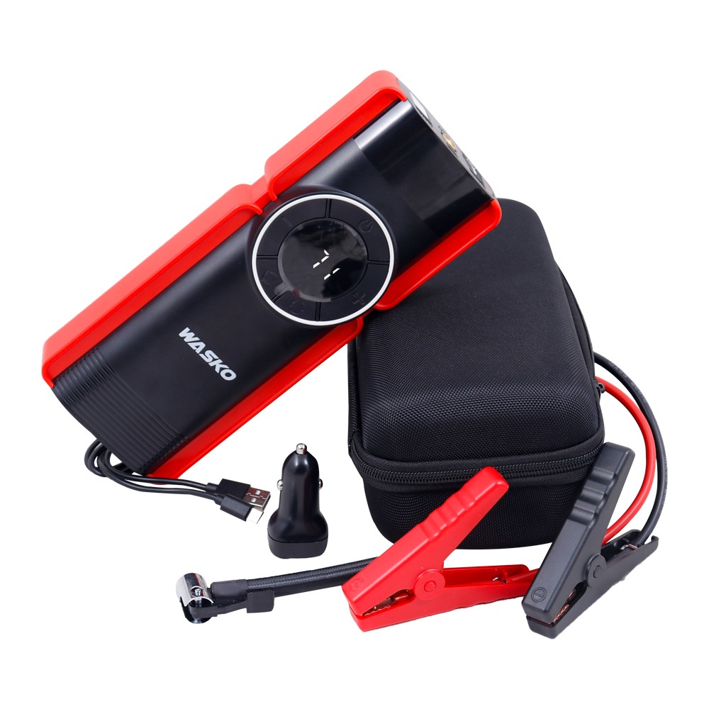 Cargador Arrancador Compresor Portatil 10000MAH WASKO