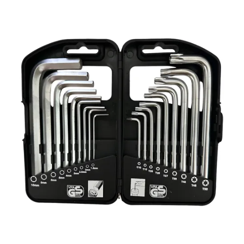 Juego Llave Allen Milimétricas Y Torx Con Estuche Uyustools