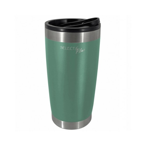 Vaso Termico con destapador 560ml Ac.Inox Verde Selecta