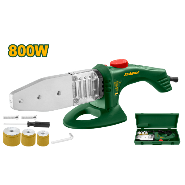 Termofusor 800w (20-32mm) + Acc. Jadever Maletin JDWM1L15