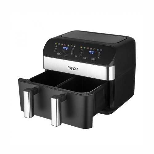 Freidora digital sin aceite Nappo doble crisppro 9L NEF-238