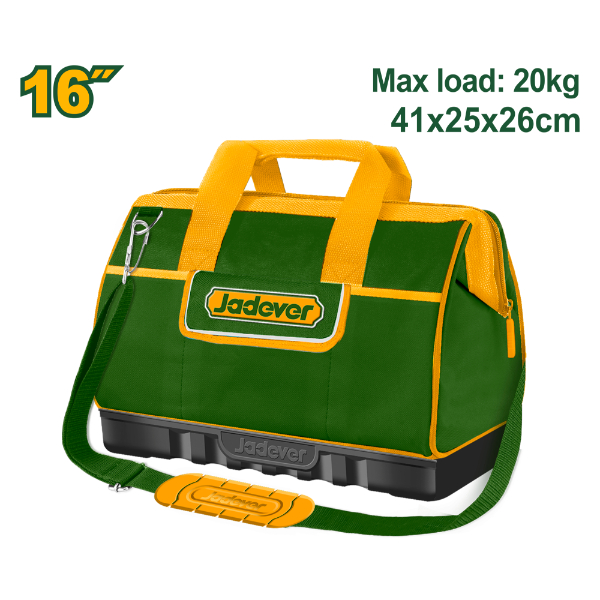 Bolso de tela para Herramientas 16" c/ base (41x25x26cm). Jadever JDTG3216