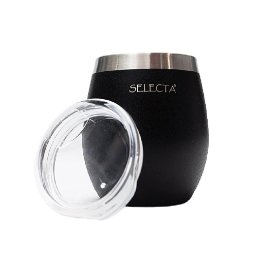 Mate 240ml Doble Pared Negro Aqua Selecta