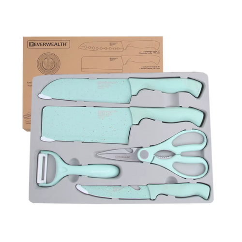 Juego de cuchillos de cocina de chef 5pzs