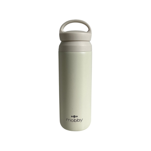 Botella Deportiva 500ml con Filtro Crema Mobby