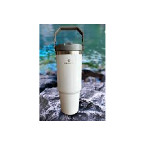 Mug Travel Termico 900ml C/Asa Acero Inox Blanco