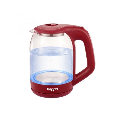 Jarra Electrica de Vidrio con Luz Led Nappo Nej-123 Roja