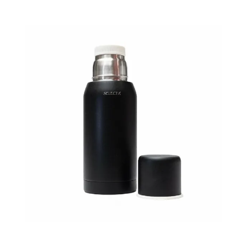 Termo 750ml Doble Pared Negro Aqua Selecta