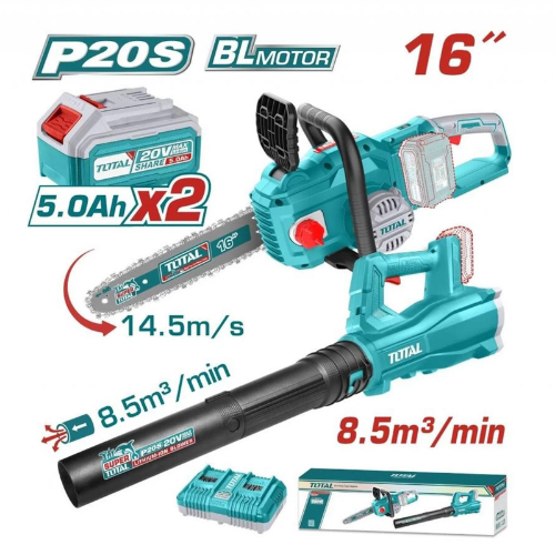 Kit Motosierra y Sopladora 20v Total Tosli240463