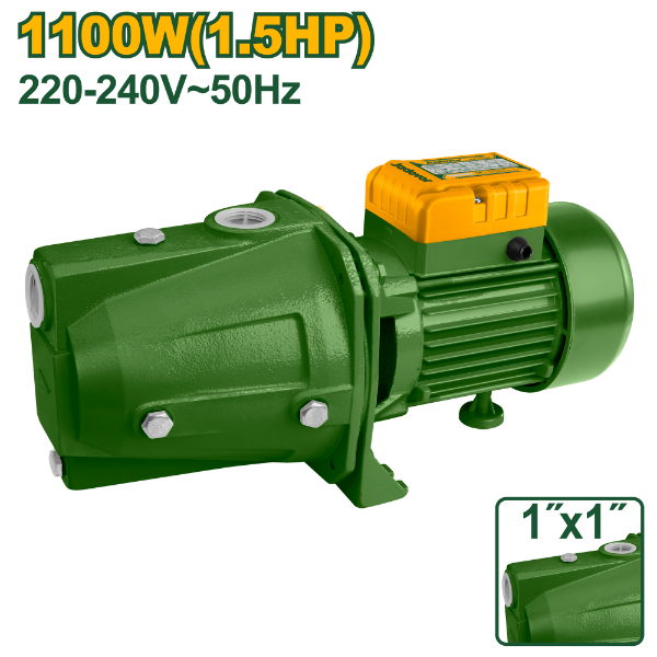 Bomba Jet Autocebante 1x1" 1100W (A) 1.5HP 63l/m. (9m) Jadever JDWPJA04