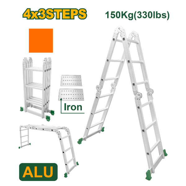 Escalera Multiposicion 4x3 + Platataformas (2). Jadever JDLD7H43