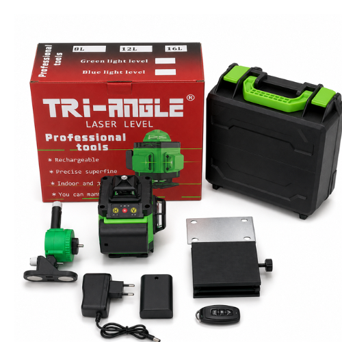 Nivel Láser 16 Líneas LED Verde TRI-ANGLE 1MT0568