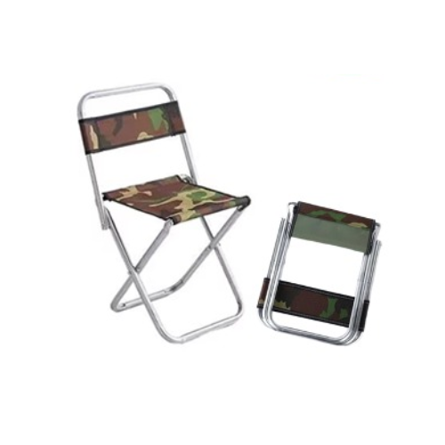 Mini silla plegable con respaldero para camping