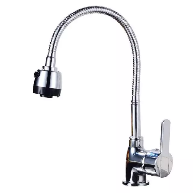 Canilla Cocina Mesada pico flex