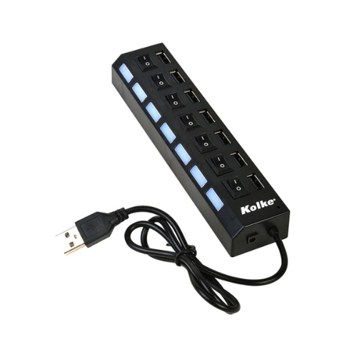 Hub y Cargador de 7 bocas USB Kav-105c