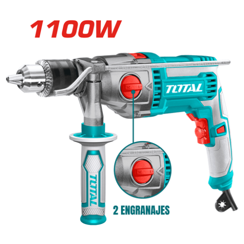 Taladro de Impacto 1100w - Tg211166 - Total