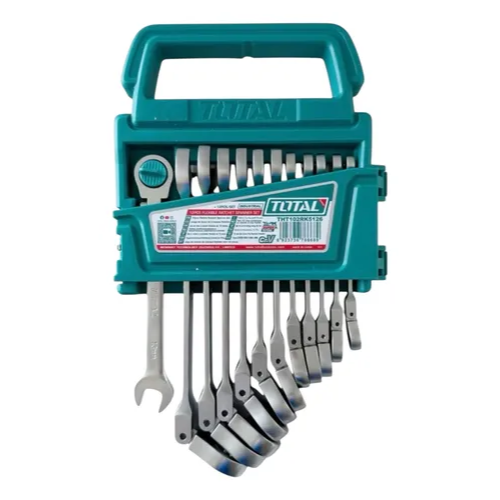 Set Llaves Combinadas Móviles Con Crique 12 pzs  Total THT102RK5126