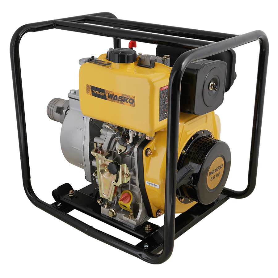Motobomba Diesel Wasko 3" 5.5hp con Arranque Manual