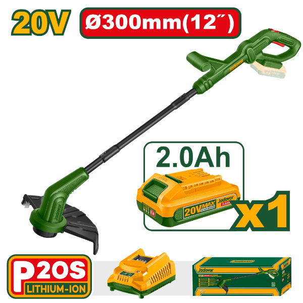 Bordeadora Inalámbrica + 1x Bateria 20V 2Ah. Jadever JDGTP535