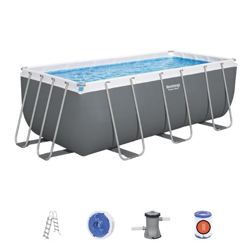 Piscina rectangular con est. Met. 8.124Lt. Power Steel.