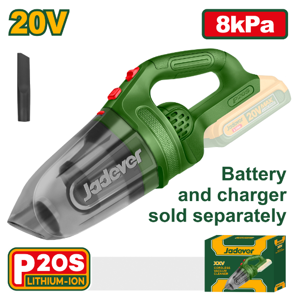 Aspiradora portatil 20V Sin Bat. Jadever Caja JDLV2020