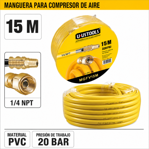 Manguera para Compresor Uyustools 15M