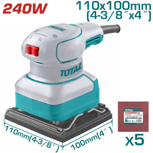 Lijadora Orbital Total 110mmx100mm 240W TF2241108