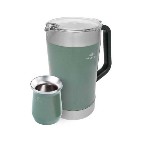 Set Jarra 1.9l + Mate 330ml A.Inox Verde Selecta